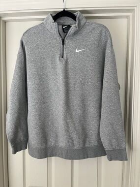 Nike Men’s Gray Half-Zip Sweatshirt like new